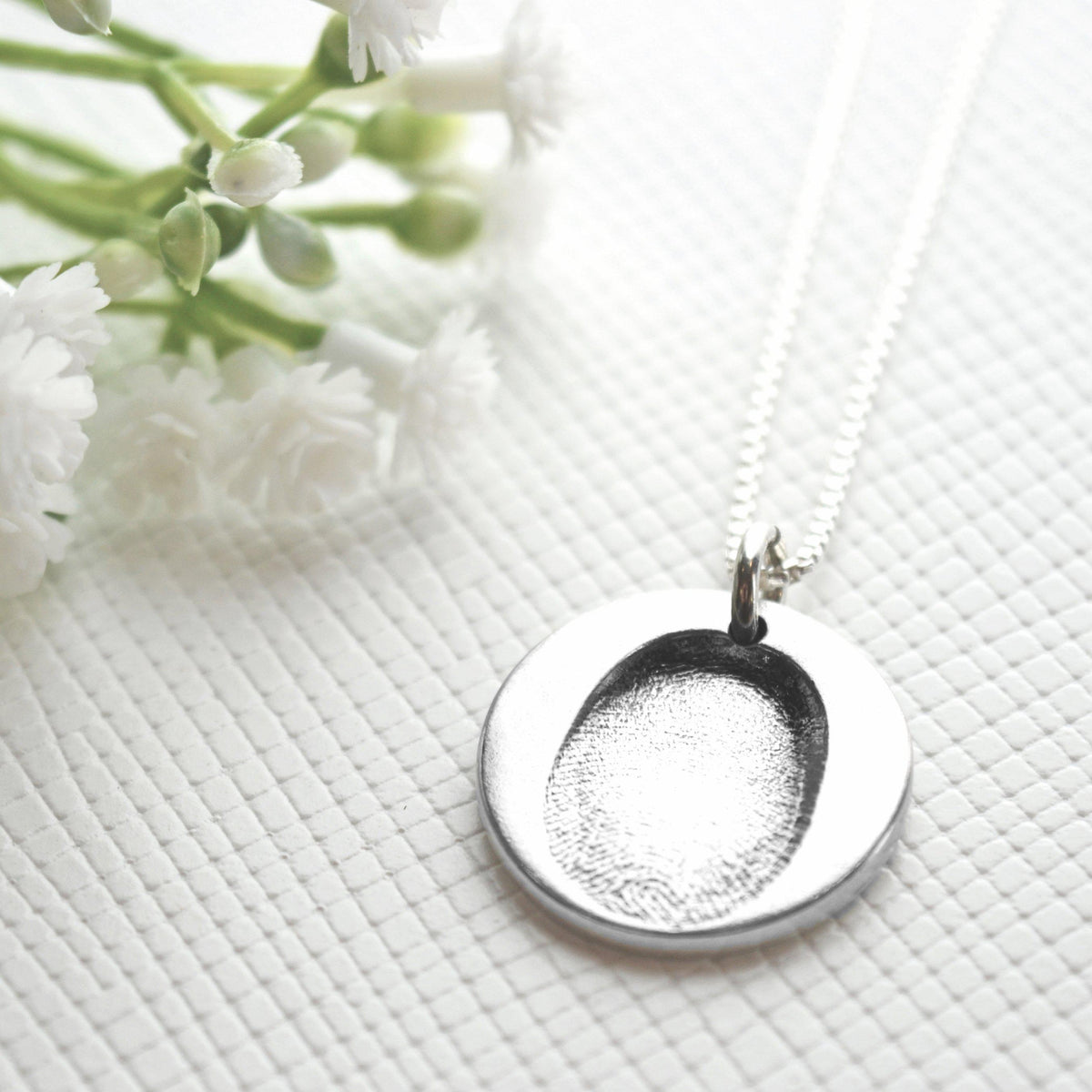Fingerprint Necklace in Sterling Silver – RUBY TYNAN JEWELLERY